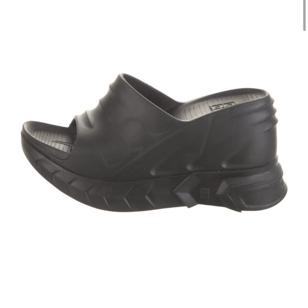 Givenchy Marshmallow Wedge Mules Rubber Sandals